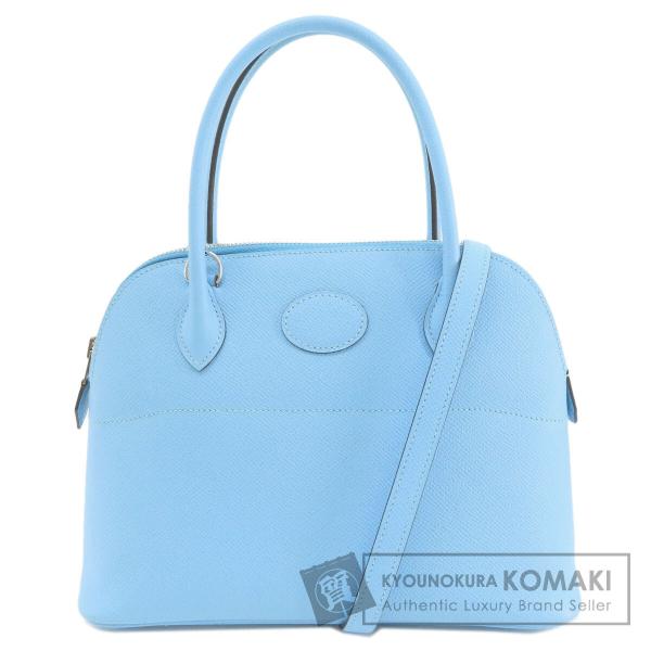 HERMES エルメス ボリード27 セレステ シルバー金具 ハンドバッグ 