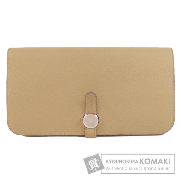 HERMES エルメス ドゴン 札入れ 札入れ トゴ 茶 長財布 ユニセックス 【中古】 HERMES（エルメス） ドゴンロング シルバー金具 長財布（小銭入れあり