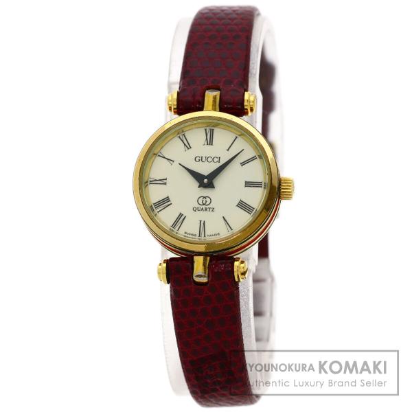 GUCCI グッチ シェリーライン 腕時計 GP 革 レディース 中古 GUCCI グッチ シェリーライン 腕時計 GP 革 レディース 中古