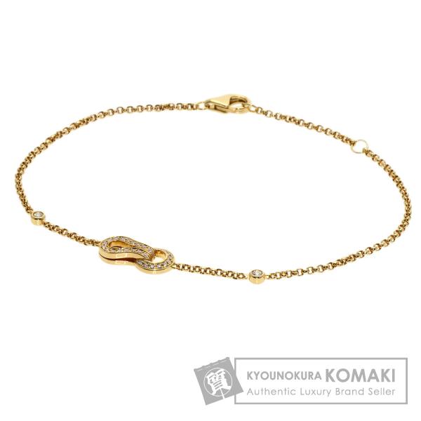CARTIER　アグラフ　ダイヤ　チェーン　750　K18　YG　ブレス Cartier - CARTIER アグラフ ダイヤ チェーン 750 K18 YG ブレス