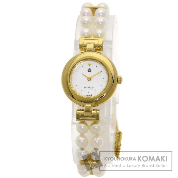 ミキモト MIKIMOTO パールウォッチ ミキモト MIKIMOTO パールウォッチ パールブレスレット 腕時計 K18