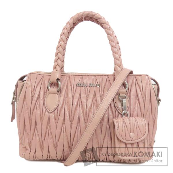 miu MIUMIU ミュウミュウ 5BB026 マテラッセ 2WAY ハンドバッグ miu MIUMIU ミュウミュウ 5BB026 マテラッセ 2WAY ハンドバッグ