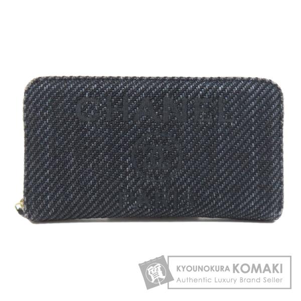 シャネル CHANEL  ドーヴィル スモールジップウォレット  長財布（小銭入れあり） 中古 CHANEL（シャネル） ドーヴィル スモールジップウォレット 長財布