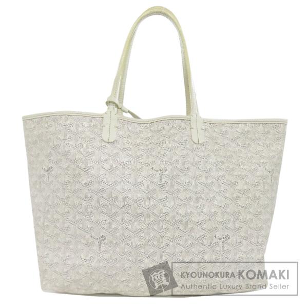美品　ゴヤール　トート　サンルイ　GM　ホワイト　白　レディース GOYARD（ゴヤール） サンルイPM トートバッグ コーティングキャンバス