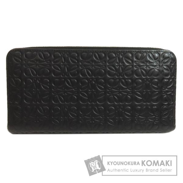 LOEWE（ロエベ） アナグラム型押 長財布（小銭入れあり） レザー