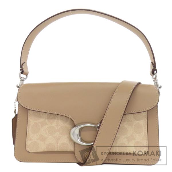 【未使用級】COACH 日本未発売 コーチ ハンドバッグ PVC 未使用級】 コーチ ハンドバッグ 2way シグネチャー ベージュ