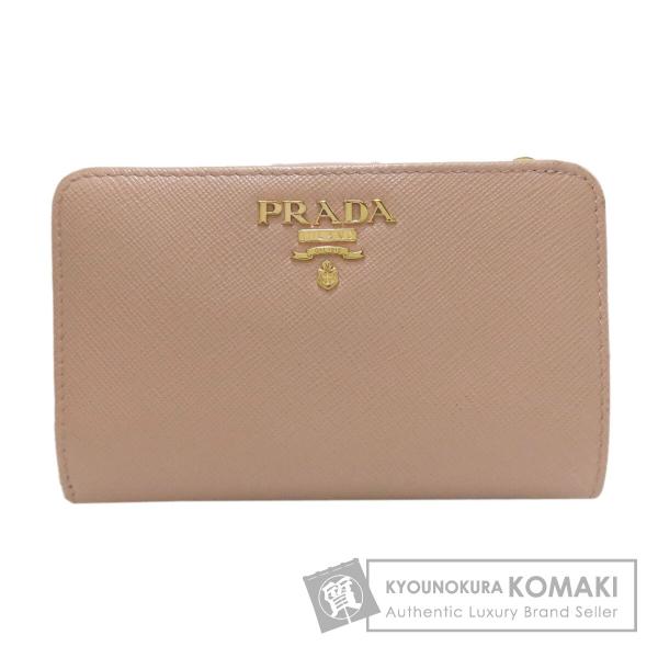 PRADA（プラダ） ロゴ 二つ折り財布（小銭入れあり） サフィアーノ