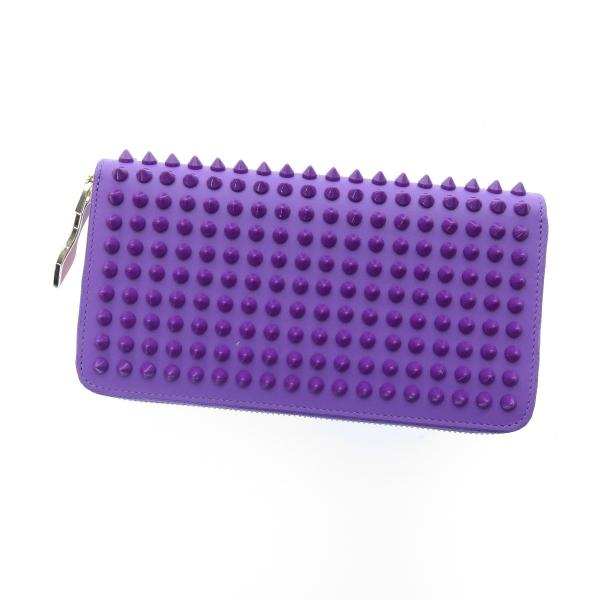 Christian 高い素材 Louboutin クリスチャンルブタン ローラーボーイスパイク 長財布 中古 レディース 小銭入れあり レザー