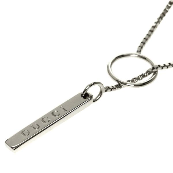 Gucci 公式通販 グッチ ラリアット ネックレス K18ホワイトゴールド レディース 中古