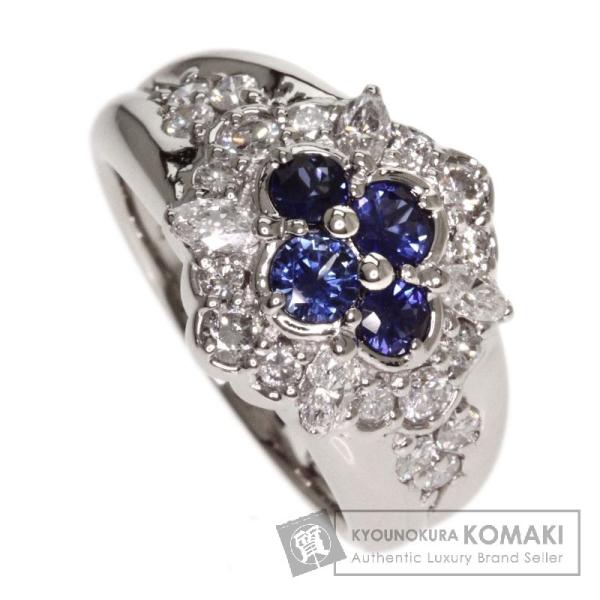 サファイア ダイヤモンド 激安通販専門店 リング 指輪 プラチナpt900 中古 Jewelry セレクトジュエリー Select