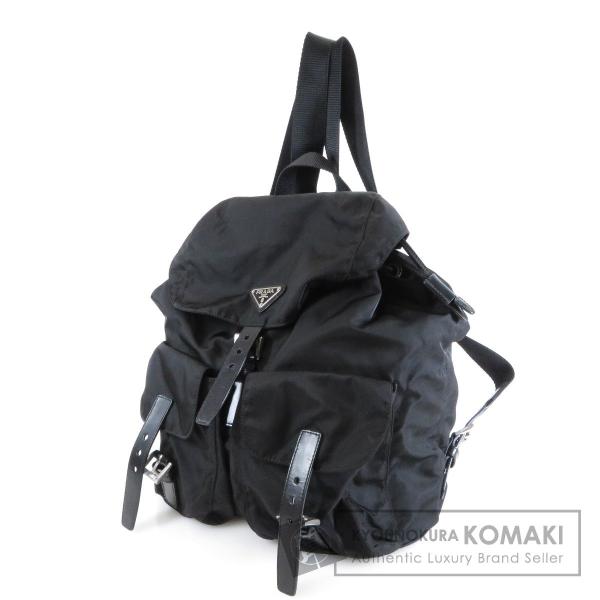 Prada プラダ ロゴプレート リュック 中古 引出物 レディース ナイロン素材 デイパック
