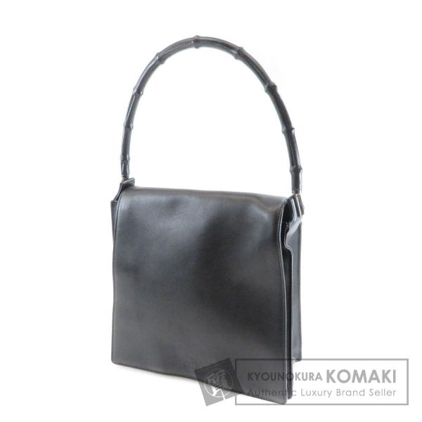 Gucci グッチ アウトレット品 バンブー ショルダーバッグ レザー レディース 中古