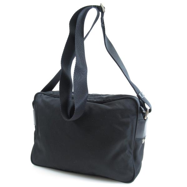 Prada プラダ ロゴプレート ショルダーバッグ 毎週更新 中古 ナイロン素材 レディース