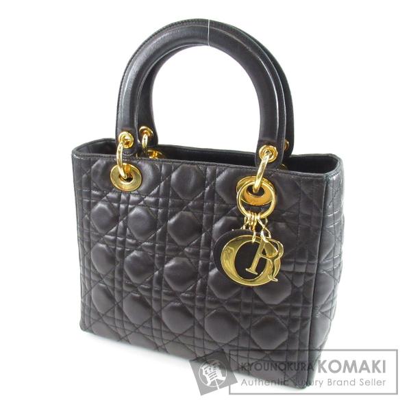 国内在庫 Christian Dior クリスチャンディオール ロゴチャーム ハンドバッグ レディース 中古 レザー