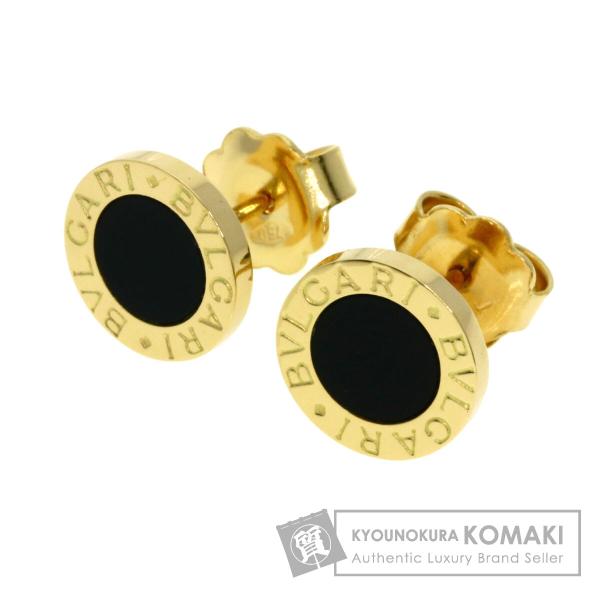 BVLGARI（ブルガリ） ブルガリブルガリ オニキス ピアス K18イエロー