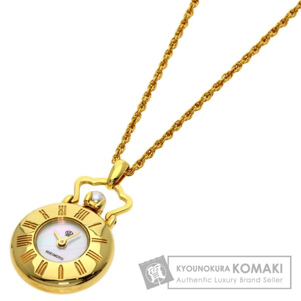 MIKIMOTO（ミキモト） パール 真珠 ペンダントウォッチ 腕時計 GP