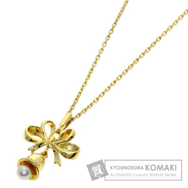 MIKIMOTO（ミキモト） ベル リボンモチーフ パール 真珠 ネックレス 