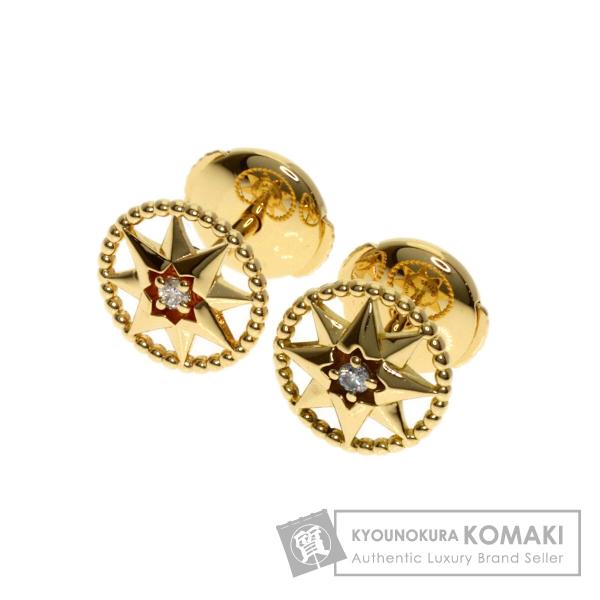 Dior ローズゴールド ピアス Dior ディオール ローズ デ ヴァン ダイヤモンド ピアス K18イエロー
