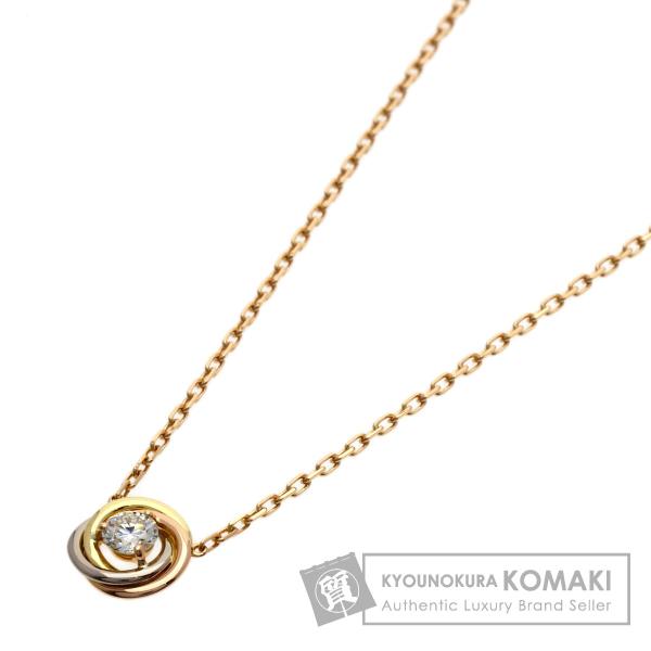 Cartier（カルティエ） トリニティ 1P ダイヤモンド ネックレス K18