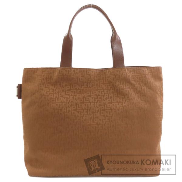 LONGCHAMP（ロンシャン） ロゴ トートバッグ キャンバス レディース