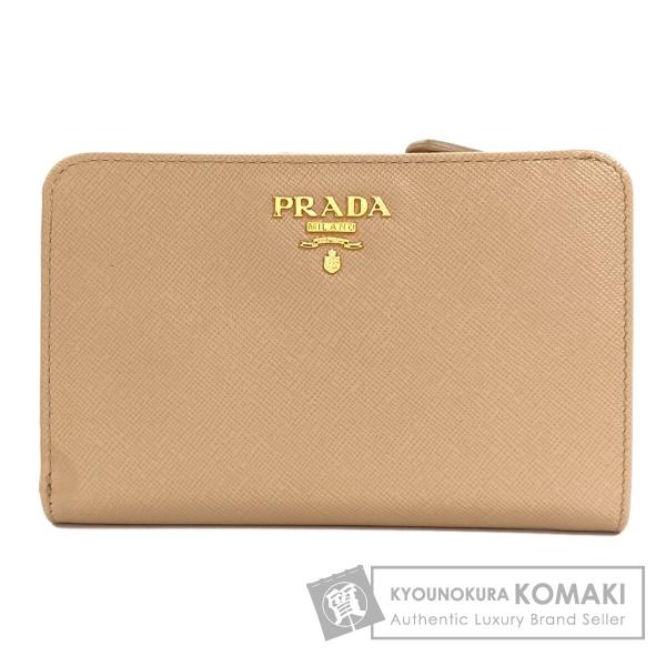 PRADA プラダ 1M1225 三つ折り財布 二つ折り財布（小銭入れあり） サフィアーノ レディース [中古] PRADA（プラダ） 1M1225 三つ折り財布 二つ折り財布（小銭入れあり