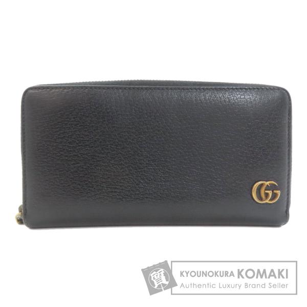 【美品】 グッチ 二つ折り財布 GGマーモント GUCCI（グッチ） 428736 ダブルG GGマーモント 長財布（小銭入れあり
