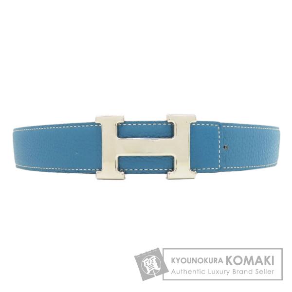 HERMES（エルメス） Hベルト ブルージーン シルバー金具 ベルト