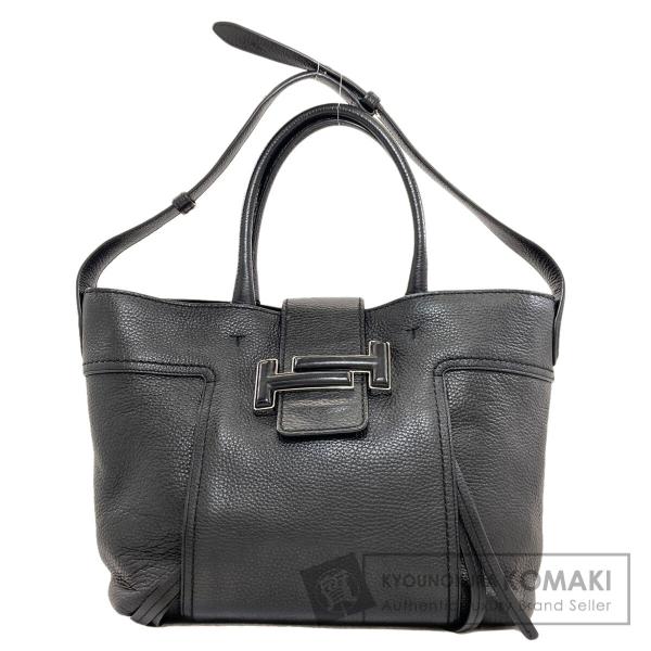 美品✨トッズ ダブルT 2way A4可 カーフスキン 本革 トートバッグ TODS トッズ ダブルT ショッピングバッグ 2WAY トートバッグ レザー