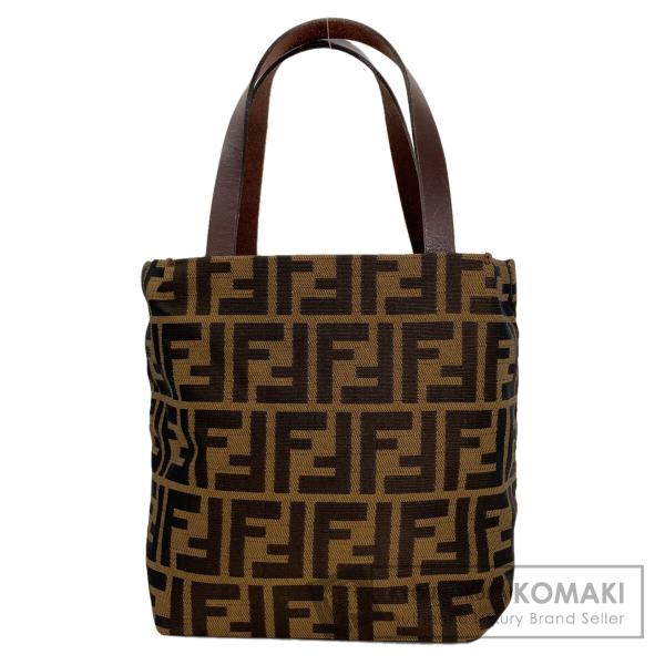 FENDI（フェンディ） ズッカ柄 ハンドバッグ キャンバス レディース