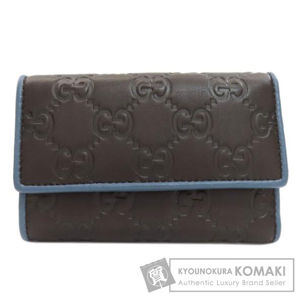 GUCCI 二つ折り財布　グッチ　GG シマ　レザー GUCCI（グッチ） 256441 GGシグネチャー シマ 二つ折り財布（小銭入れ