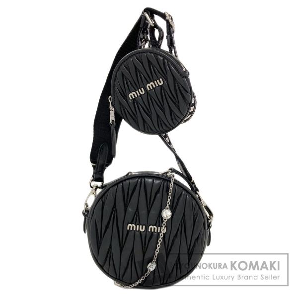 miu miu（ミュウミュウ） マテラッセ 2WAY ショルダーバッグ カーフ