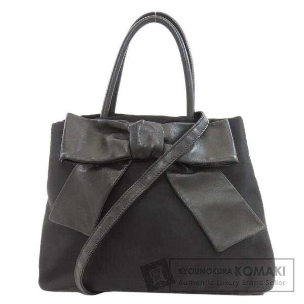 PRADA（プラダ） リボン 2WAY ハンドバッグ ナイロン素材 レディース