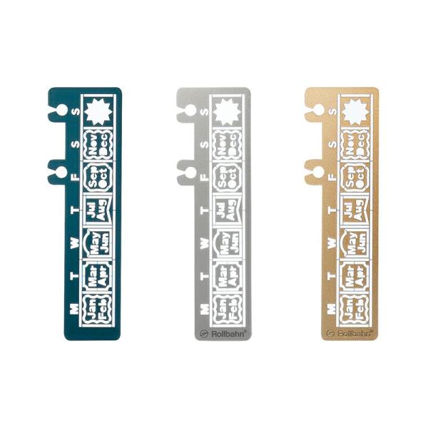 ロルバーン テンプレート カレンダーＣ 曜日 マンスリー ステンレス デルフォニックス 入学 新生活 文房具