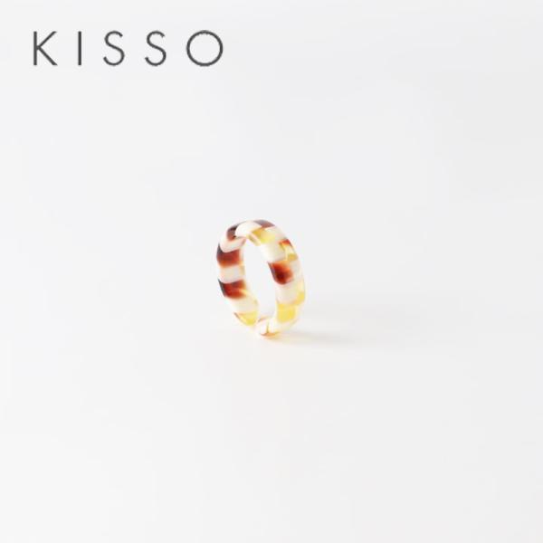 キッソオ ピンキーリング 184 イエローブロック 鯖江 KISSO