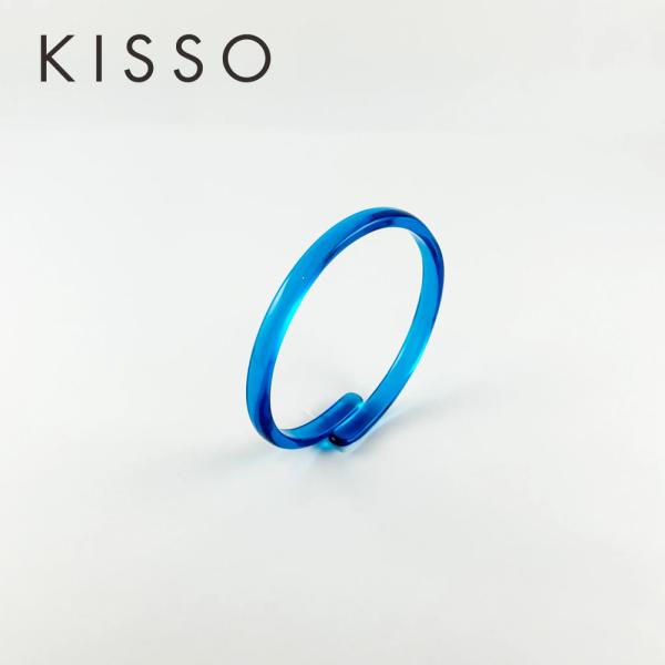 キッソオ ブレスレット 708 ネオンブルー メガネ素材のブレスレット 鯖江 KISSO