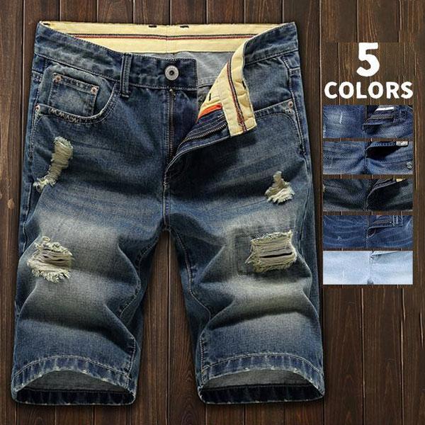 デニムパンツ ジーンズ ハーフパンツ デニム メンズ 短パン ショートパンツ ダメージ 五分丈 ユーズド加工 ストレッチ スリム ストリート おしゃれ 03apr21nnzdk02 協和屋 通販 Yahoo ショッピング