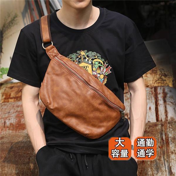 ボディバッグ ショルダーバッグ メンズ 大容量 斜めがけ バッグ 革 レザー バイク 自転車 肩掛け お出かけ おしゃれ ボディーバッグ 通勤 通学 03decybp18 協和屋 通販 Yahoo ショッピング