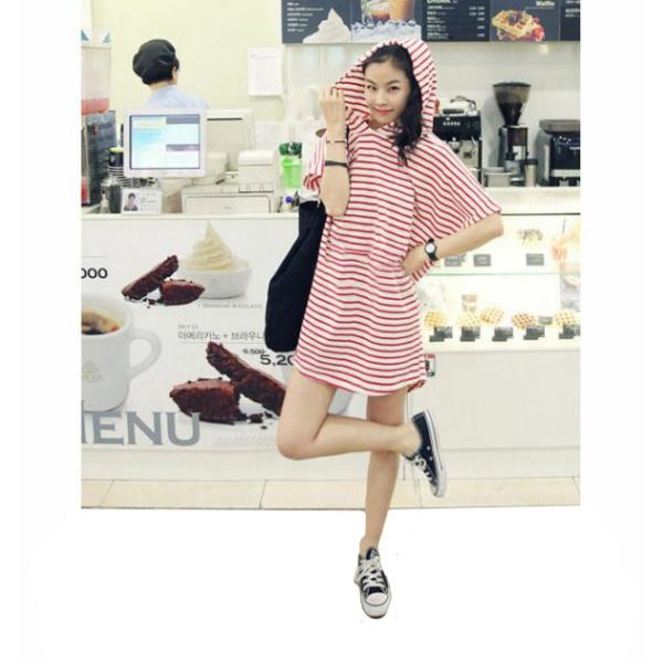 人気爆発 翌日発送 送料無料 Tシャツ ワンピース チュニック ロングt 半袖 レディース ボーダー フード付き ドルマンスリーブ ビッグシルエット Buyee Buyee Japanese Proxy Service Buy From Japan Bot Online