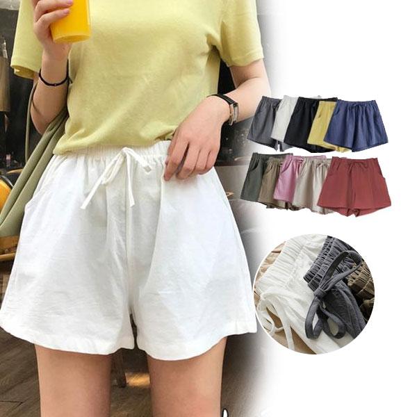 送料無料 パンツ ショートパンツ レディース 短パン リネン 涼しい 膝上 スポーツウエア ボトム ウエストゴム 着痩せ ルームウェア ショーパン 30julvdk12 協和屋 通販 Yahoo ショッピング
