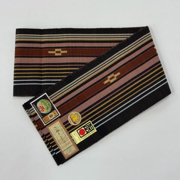 m*a様 半幅帯　八重山みんさー織 帯 綿100% 沖縄伝統工芸　沖縄　和装　未 八重山みんさー ミンサー半幅帯 単品 草木染 マスタード