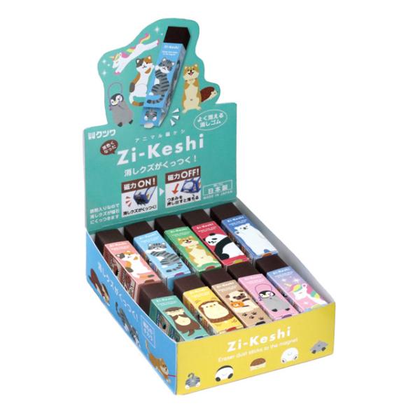 クツワ『磁ケシ』消しクズがくっつく！ 磁ケシ（パステルアニマル） Zi