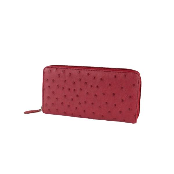 オーストリッチ ラウンド 長財布 レディース 長財布 カジュアル 上品 プレゼント 高級皮革  誕生日
