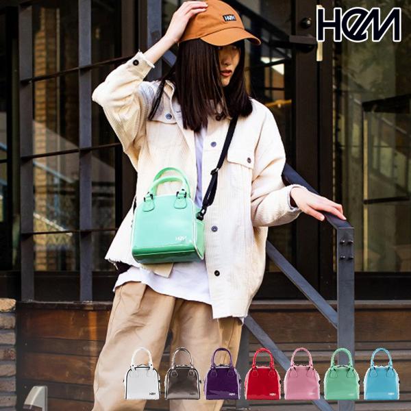 ショルダーバッグ ボストンバッグ 2way エナメル ストリート かわいい 小型 HeM エナ
