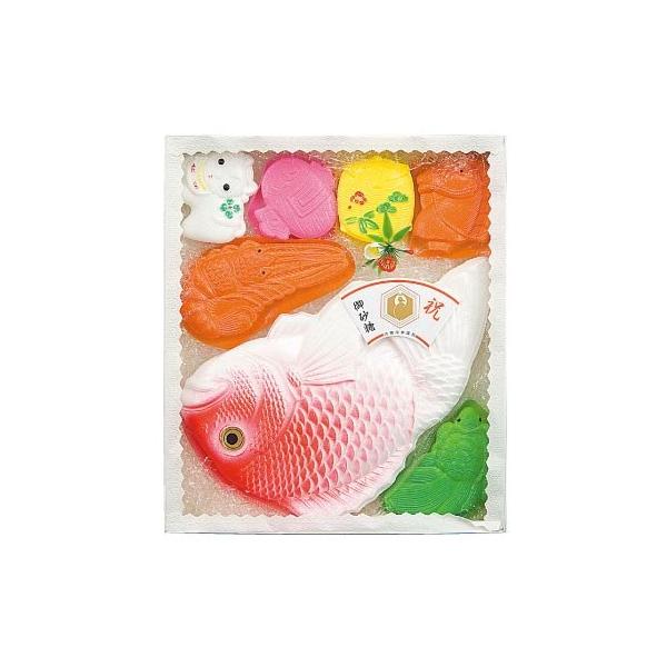 七夜祝 お七夜 出産内祝用 祝鯛と縁起物のセット 祝い砂糖 鯛型砂糖製品 成型砂糖ギフト Hi 250 共和ギフトショップ 通販 Yahoo ショッピング