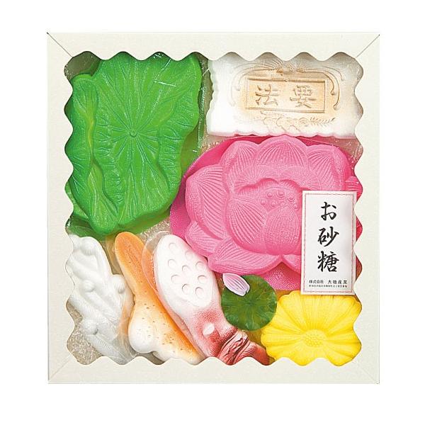 和砂糖製品   蓮（ハス） 240号 (HS-240)　　お供え、法要、法事用のお砂糖セット【蓮 砂糖 お返し 香典返し 引き出物 御供 回忌法要 法事 引き物】