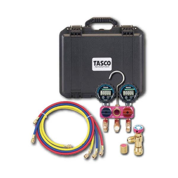 空調市2026)TASCO タスコ ミニボールバルブ式デジタルマニホールド特別