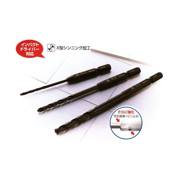 (送料200円 ポスト投函)大西工業 No.26 6角軸 ステンレス用ドリル 3.0mm