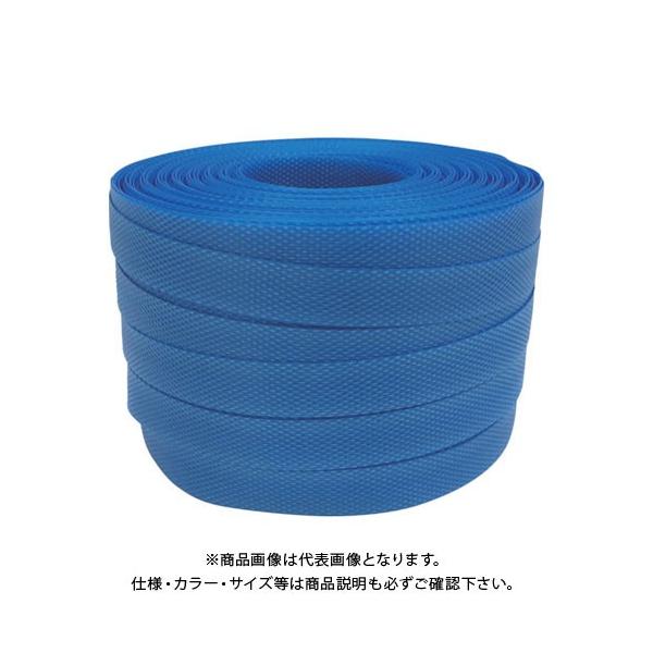 【メーカー】●(株)ユタカメイク【特長】●ストッパー使用の手締め用タイプです。【用途】●手締め用の結束、梱包。●手締め用の結束、梱包【仕様】●色：青●厚さ(mm)：0.5●引張強度(kg)：100●幅×長さ(mm×m)：15.5×100●破...