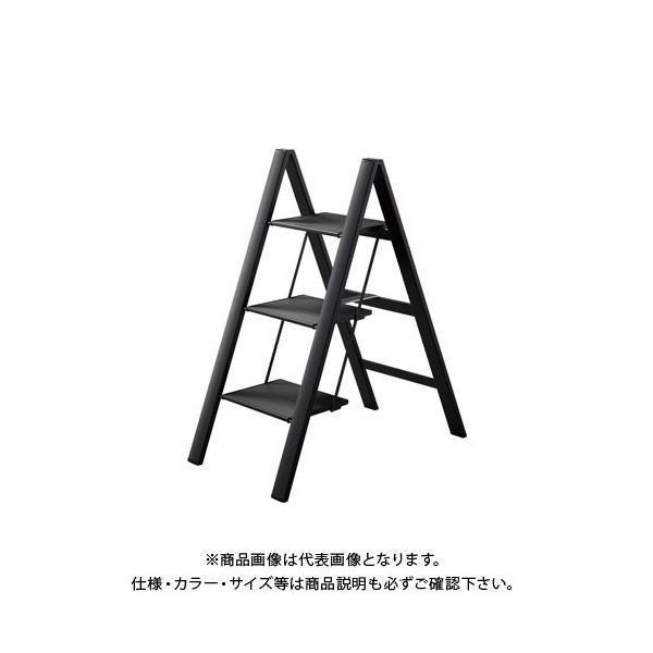 (送料別途)(直送品)ハセガワ 長谷川工業 踏台 スリムステップ ブラック SJ-3d(BK) 17407