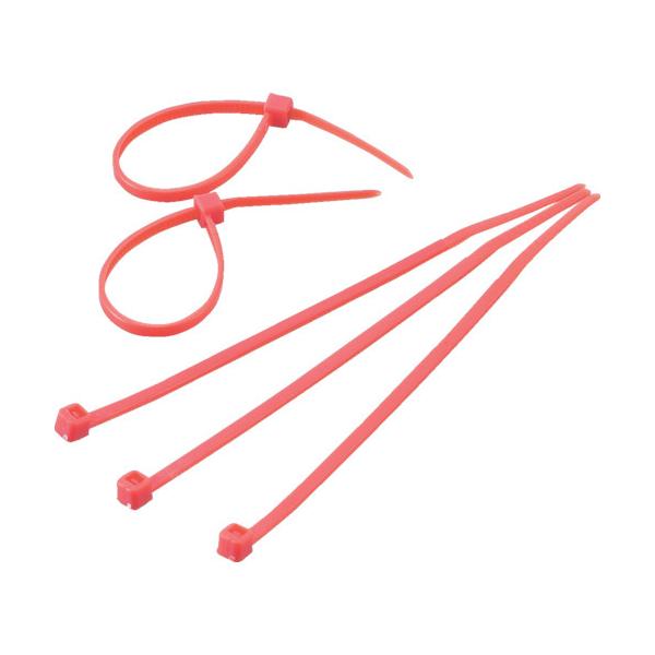 TRUSCO(トラスコ) カラーケーブルタイ 赤 4.8×300mm 最大結束Φ83 標準型 TRCVR-300SR 2mvetro TRUSCO中山 TRUSCO カラーケーブルタイ 赤 幅4.8X300mm最大結束Φ83標準